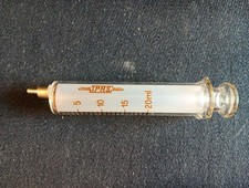 Ancienne Seringue 20ml En Verre