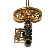 Louis Vuitton MP3165 Broche Pandantif Cre Collier Pendentif Motif Clé Accessoire