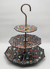 Présentoir à Gâteaux 50's-60's Poet Laval Drome – Céramique à Décor Abstrait