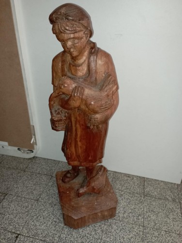 Bois statue buste - bois, sculpture