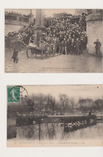 1910 4 Cartes postales La Crue de la Seine Janvier 1910