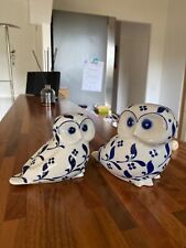 lot bibelots deux chouettes en