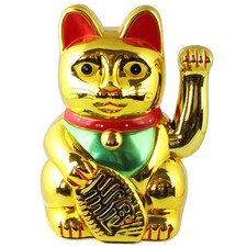 Chat chanceux signe porte
