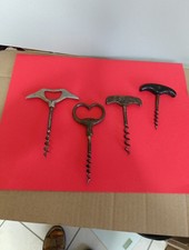  Lot De 4 Ancien Tire-Bouchon