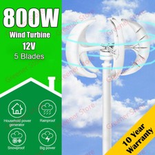 800W 12V Vertical Lanterne Générateur de Vent Turbine & Contrôleur éolienne Kit
