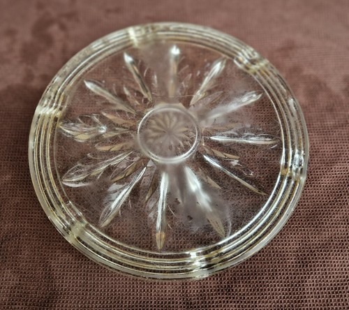 Dessous plat ancien verre - plat,