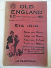Catalogue "Old England  Paris