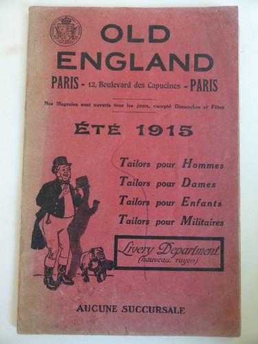 Catalogue old england paris - england,
