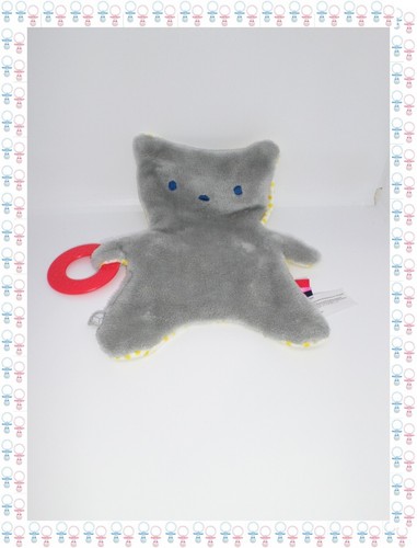 Doudou plat ours gris - µ,