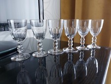 6 ANCIENS VERRES DE TABLE EN