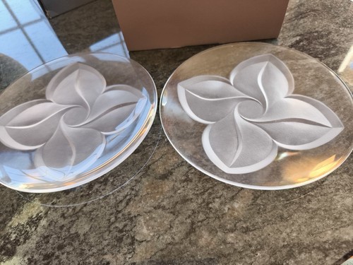 Assiettes dessert cristal - dessert,