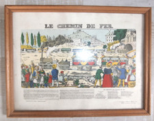 IMAGE D EPINAL LES AGREMENTS LE CHEMIN DE FERS  IMAGERIE PELLERIN ANNE 1983