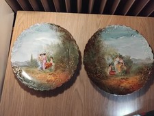 ancienne paire d'assiette