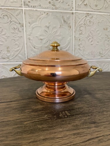 Bonbonnière cuivre ancien - bonbonnière, en
