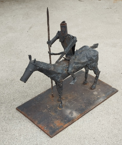 Sculpture fer forge soude don - fer,