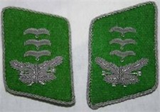patte de col Hauptman Feldivision allemand 2e guerre mondiale