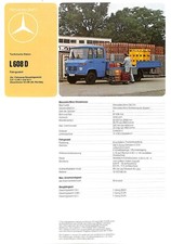 MERCEDES UTILITAIRES / FICHE TECHNIQUE 100 g / L 608 D / DEUTSCH