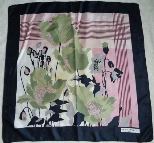 Foulard soie jean patou - soie,
