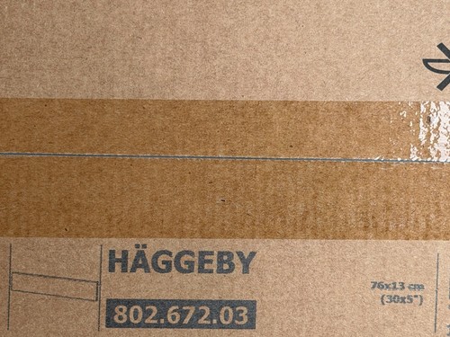 New ikea white - haggeby, 30"x5"