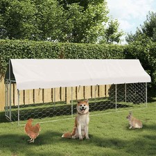 Chenil Extérieur avec Toit pour Chiens 400x100x150 cm Cage Niche Chiots vidaXL