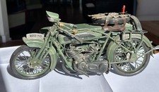 modèle réduit moto René Gillet type G avec side car.  Raid Nice Lac Tchad