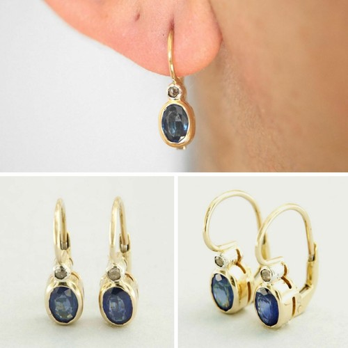 Boucles oreilles or jaune - or,