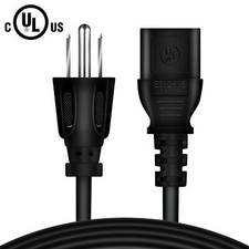 5ft UL AC Power Cord Cable For