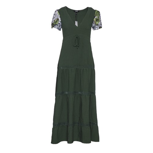 Desigual dress dark green - dress,