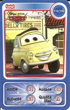 CARTE A JOUER CARTE DE JEU AUCHAN DISNEY PIXAR CARS. LUIGI N° 116          #CKDB