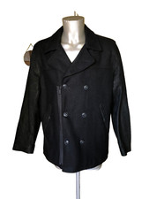 VINTAGE caban veste manteau cuir et laine CHEVIGNON matteo taille XL  SUPERBE !