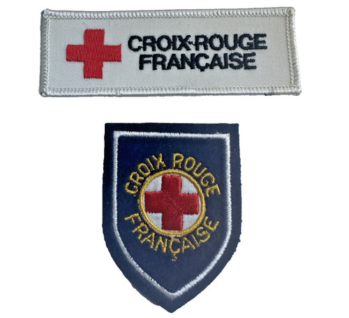 Lot tissus croix rouge - croix,