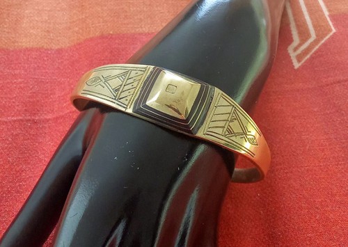 Bracelet jonc manchette bronze - jonc,