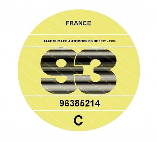 Vignette adhésive 1993 - vignette,