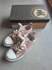 Baskets toile vieux rose