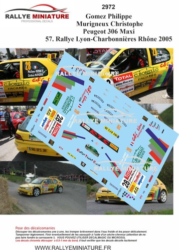 Decals ref 2972 peugeot - decals,
