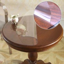 Nappe ronde transparente 1,5 mm napperon PVC transparent facile ?? essuyer imper