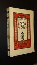 A LA GLOIRE DE CYNTHIE - Properce - A L'ENSEIGNE DU POT CASSÉ - 1932