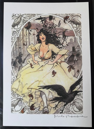 Manara tirage imprimé signé - manara,