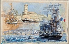 gouache marine ORIGINALE