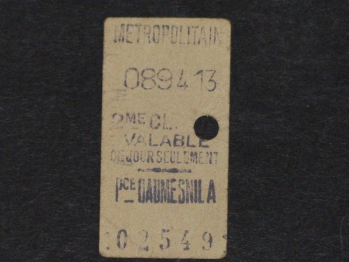 Collections ticket de metro - de,