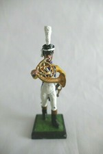 Soldat de plomb Alymer Musique des grenadiers français 1808 Cor d'harmonie 