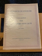 Buxtehude 4 suites clavicorde luth partition Lundgren Engstrom Sodring dédicacé