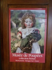 Lot affiche Musée de Poupée 60 x 40+Livres maisons de poupées tricot poupées