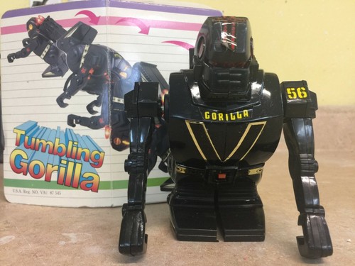 Vintage black tumbling gorilla