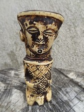 ancien fétiche en os art africain objet ethnique