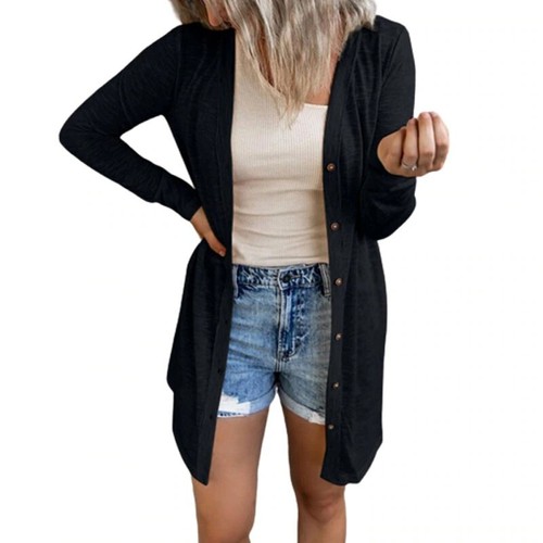 Veste tricotée longue - veste, mi-longue