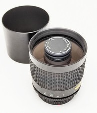 CANON FD 500 mm 8 MIROIR TOKINA + Pare-soleil