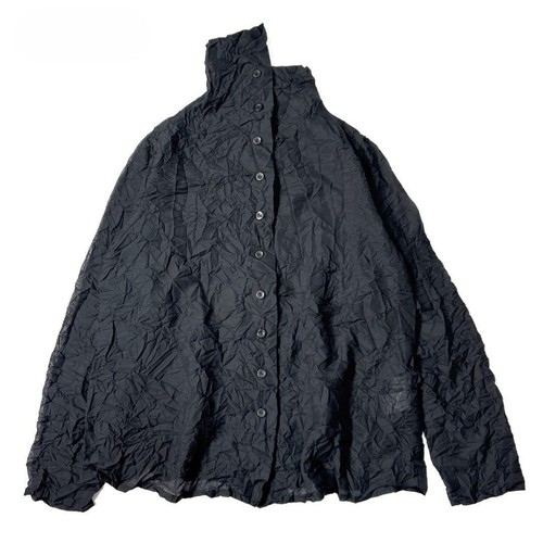 Blouse noire plis - blouse,