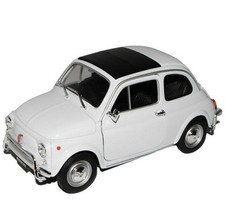 FIAT 500 - white - WELLY 1:24