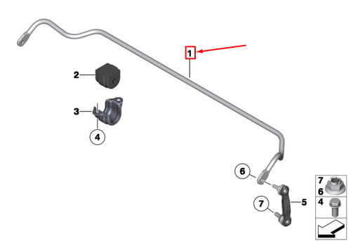 Barre stabilisatrice arrière